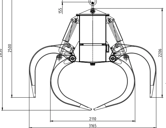 ELECTREIC HYDRAULIC ORANGE PEEL GRAB ELECTREIC HYDRAULIC ORANGE PEEL GRAB